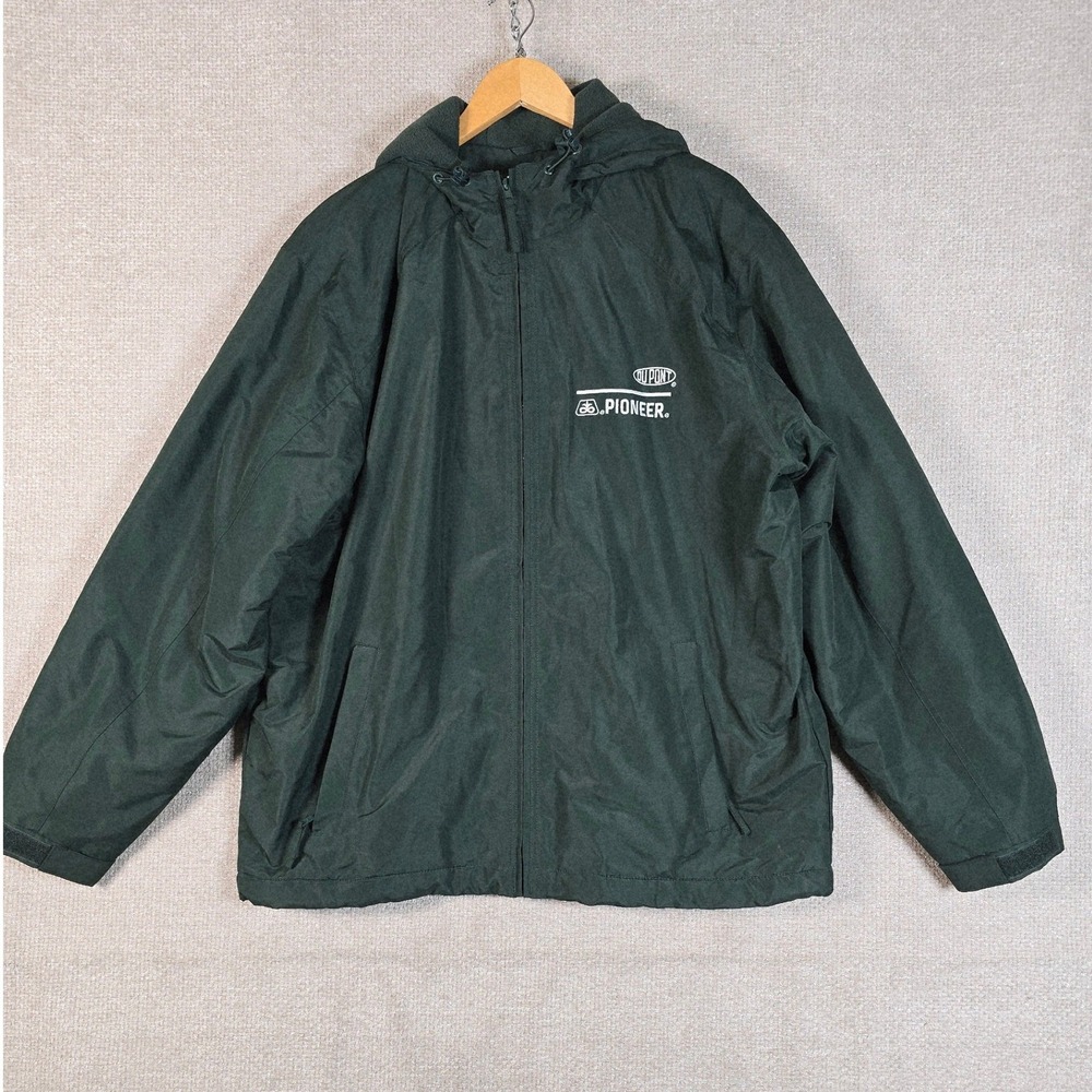 Port Authority Mens XL Forest Green DuPont Pioneer Fleece Lined Hooded Jacket